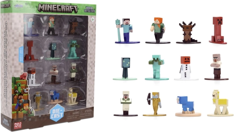 Jada Minecraft metalen figuren serie 17 - 12 stuks