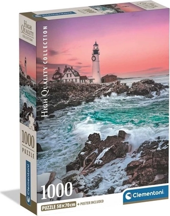 Clementoni puzzel 1000 stukjes Eerste sneeuw bij de vuurtoren Portland Head