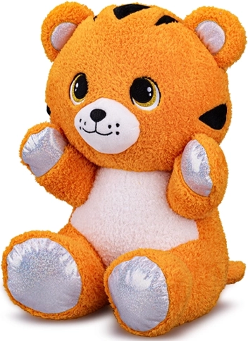 Pluchen zittende tijger 16,5 cm
