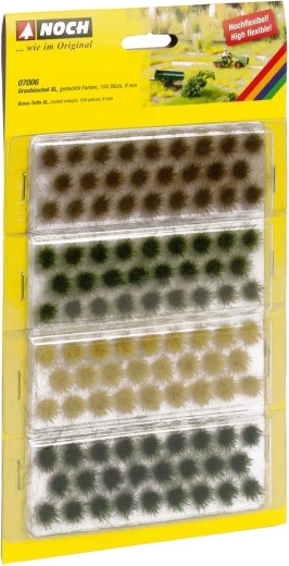 Noch grasplukjes XL – set van 104 stuks