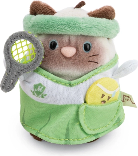 Nici MyMochi Siams – Siamese kat Siamy in tennisoutfit met balletje, 8 cm