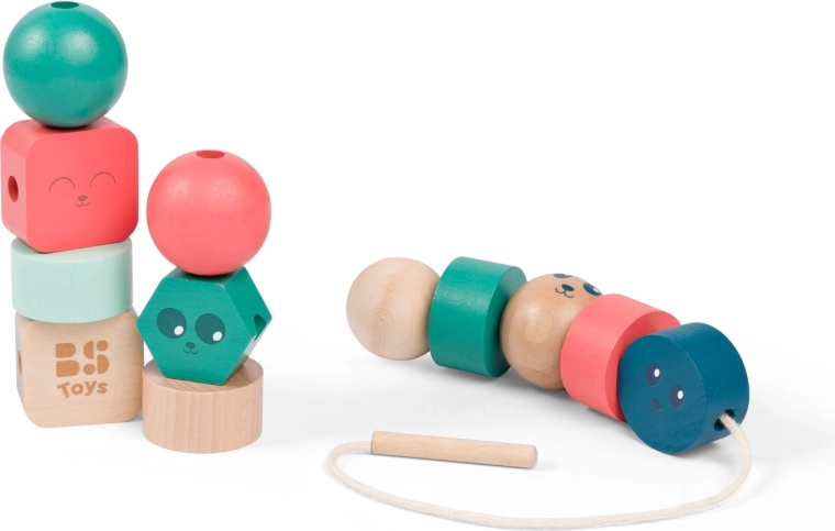 Houten rijgkralen voor kinderen
