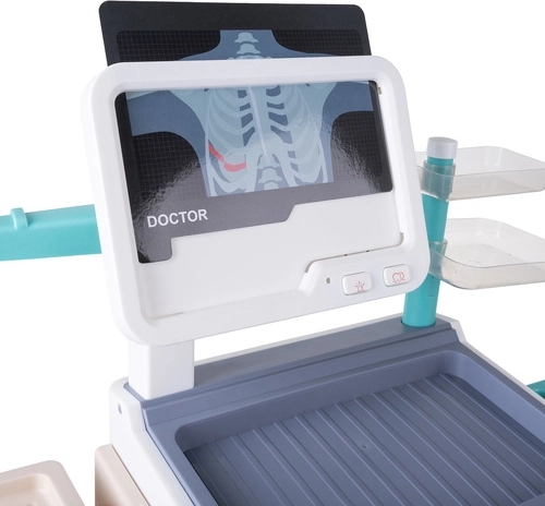 Realistisch ECG/rtg‑paneel met licht- en geluidseffecten