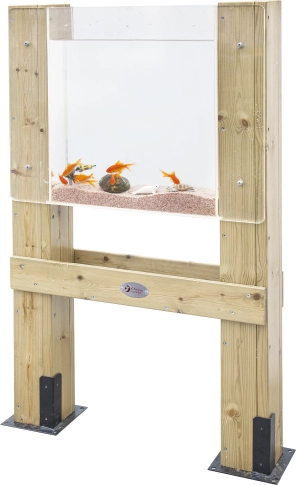 Classic World educatieve set voor het observeren van vissen en planten – houten dubbelzijdig bord
