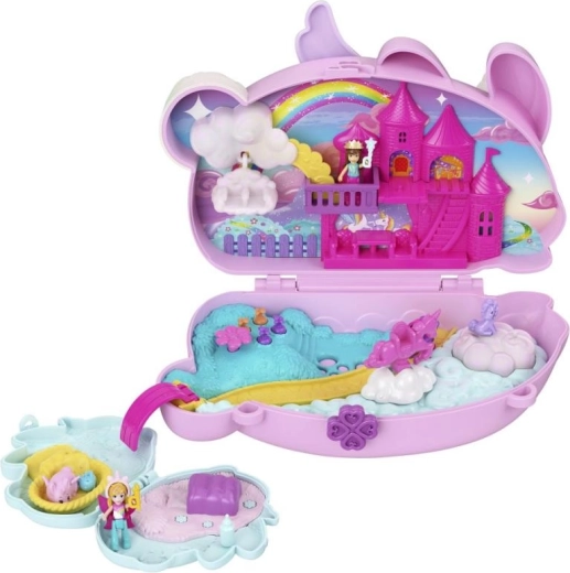 Polly Pocket compacte 2-in-1-set Het Sprookjeskoninkrijk van de konijntjes