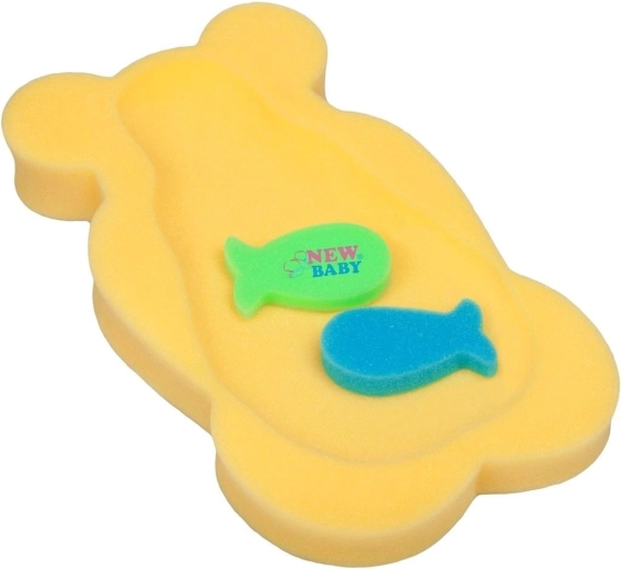 Schuim badinleg voor baby’s geel met beertje