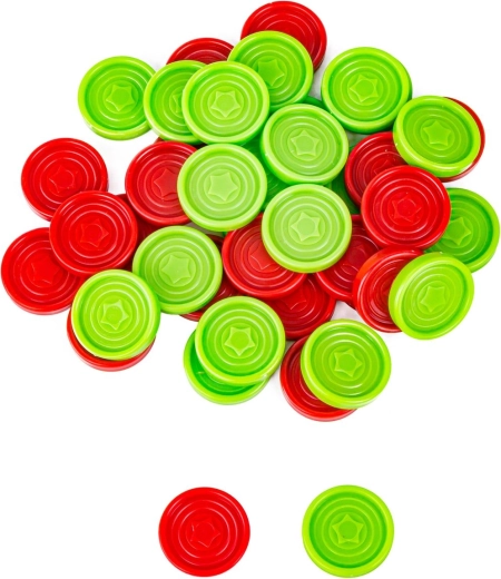 42 fiches in twee kleuren