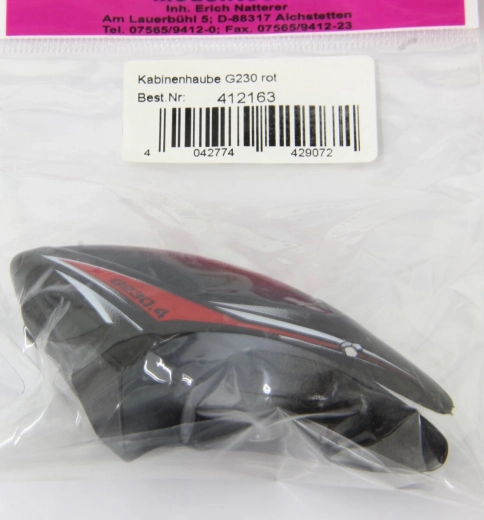 Jamara cabine canopy g230 rood - 1 stuk