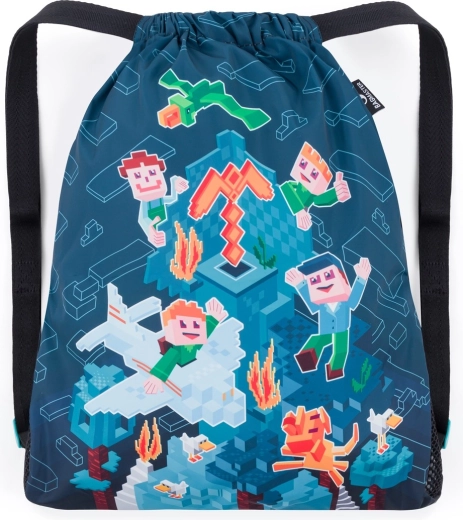 Bagmaster schooltasje voor pantoffels en gymspullen LUMI 24 E – blokjesrijst