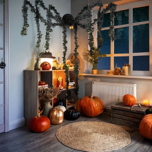 Halloweenversiering zwarte papieren spin