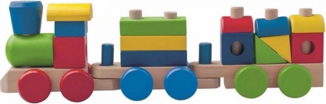 Houten stapelbare goederentrein WOODY