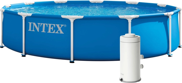 Intex frame tuinzwembad 366 x 76 cm met filterpomp