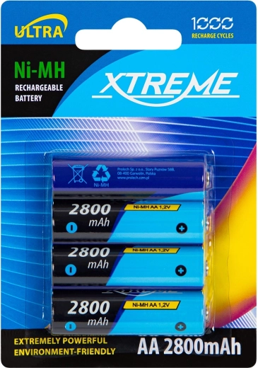 Oplaadbare AA NiMH-accu’s 2800 mAh Xtreme - 4 stuks