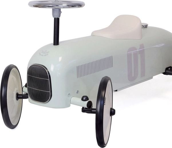 Vintage metalen uitvoering met iconische details