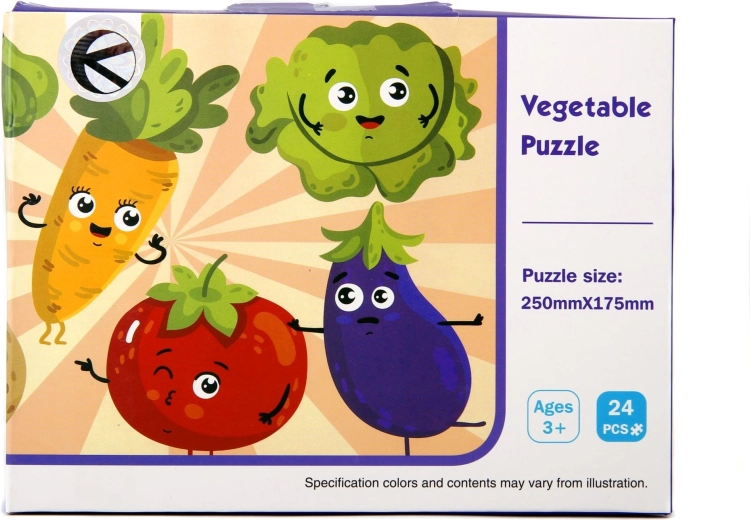 Kinderpuzzel groente 24 stukjes - 1 stuk
