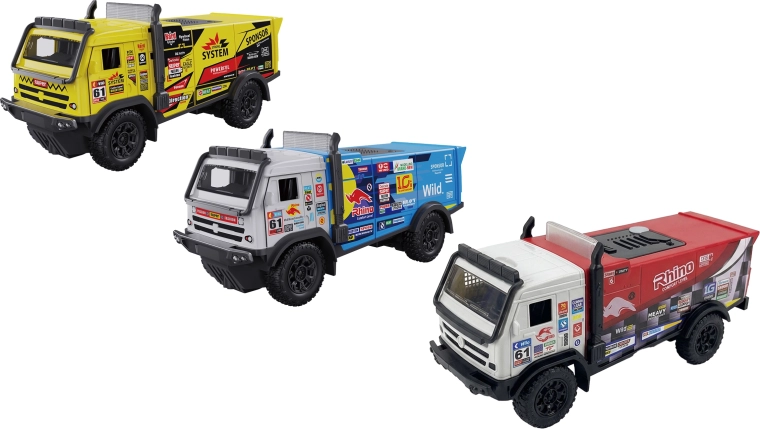 Racevrachtwagen met licht- en geluidseffecten 22 cm - 1 stuk