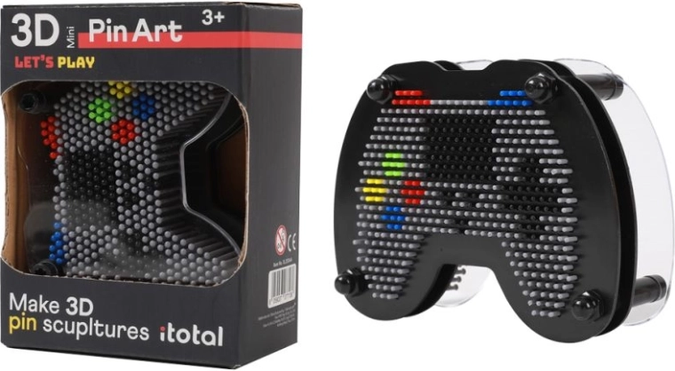 Pin Art 3D in de vorm van een gamecontroller