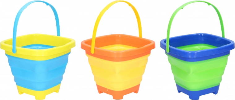 Opvouwbare vierkante emmer voor kinderen 19 × 19 cm