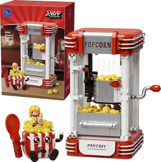 Pantasy retro bouwset – popcornmachine