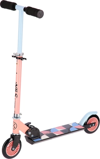 Opvouwbare step NILS Extreme roze-blauw