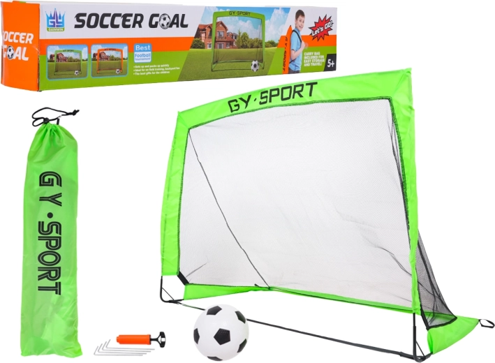 Opvouwbaar voetbaldoel met accessoires