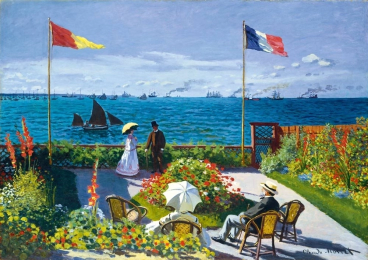 Bluebird puzzel tuin in Sainte-Adresse 1000 stukjes