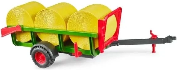 Transport van drie ronde balen