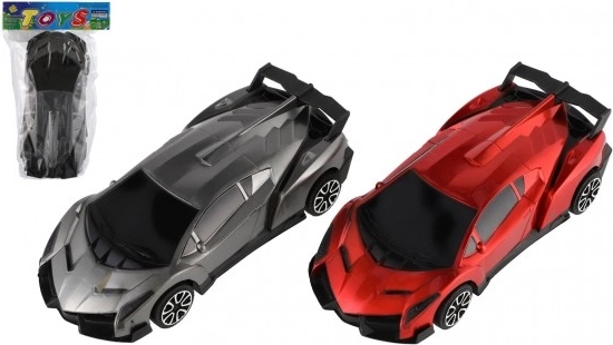 Raceauto met vliegwiel 22 cm