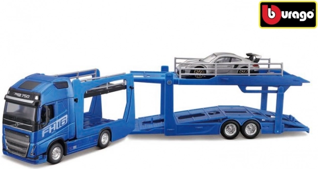 Multifunctionele transporter STR FIRE 1:43 met Volvo FH16 en Porsche 911 GT2 RS