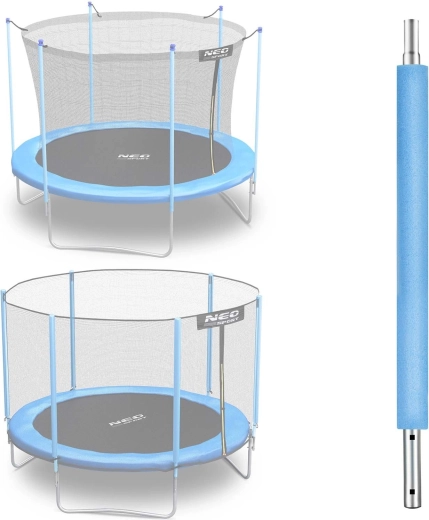 Neo-Sport onderste paal voor trampoline 183 cm (6 ft) voor buiten- en binnennet, blauw - 1 stuk