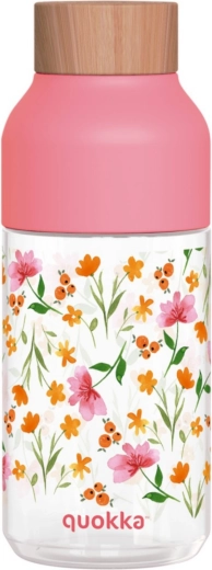 Drinkfles Quokka Ice Pink Flowers 570 ml