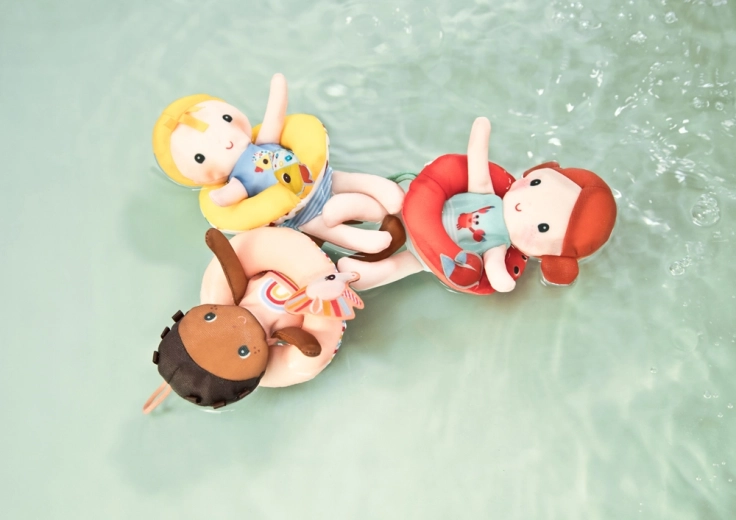 Lilliputiens badpop met eenhoorn Lena