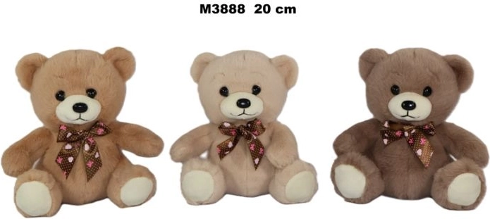 Pluchen teddybeer 20 cm - 1 stuk