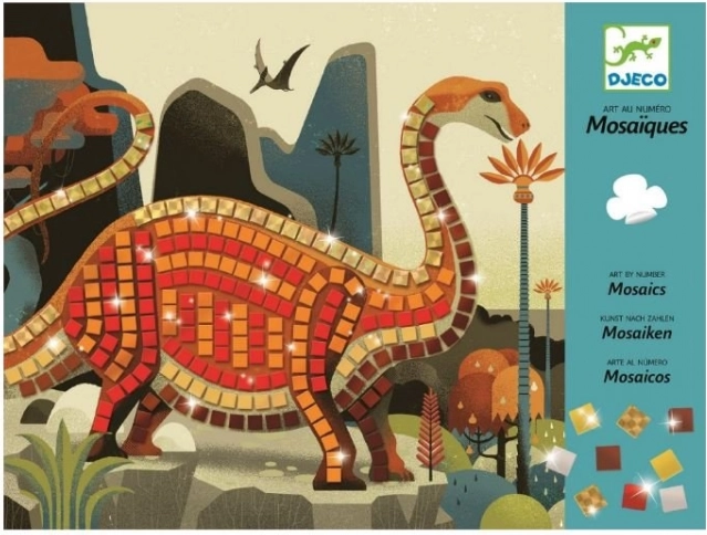 Mozaïekafbeeldingen Dinosauriërs van Djeco