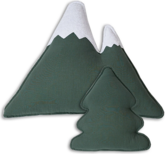 Funnababy mousseline kussens ivy green (2 stuks)