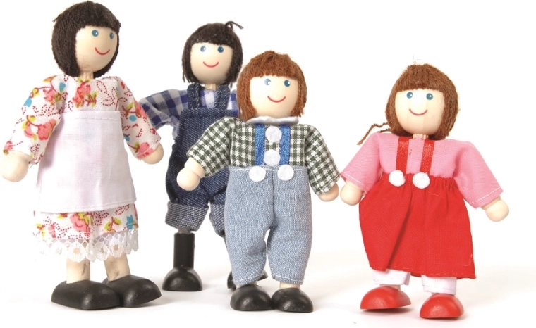 Tidlo boerenfamilie – houten boerderijfiguren