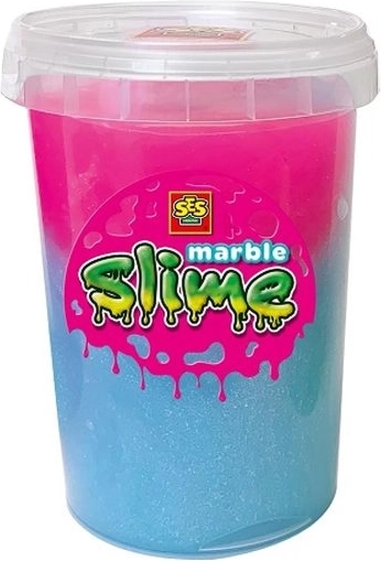 SES Creative marmer slime blauw-roze 200 g