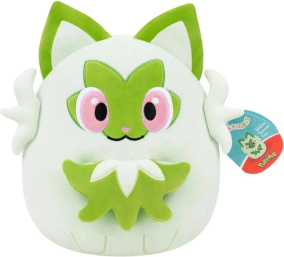 Squishmallows Pokémon Sprigatito pluche kussen 25 cm