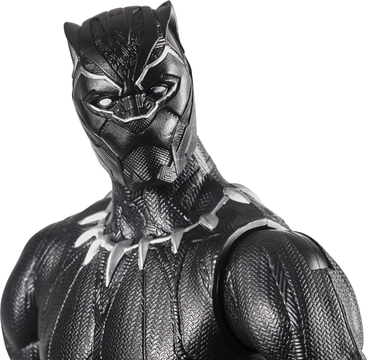 Uitgewerkte details van Black Panthers pak