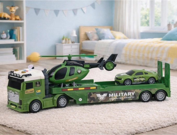 Transport van materieel zoals in het echt