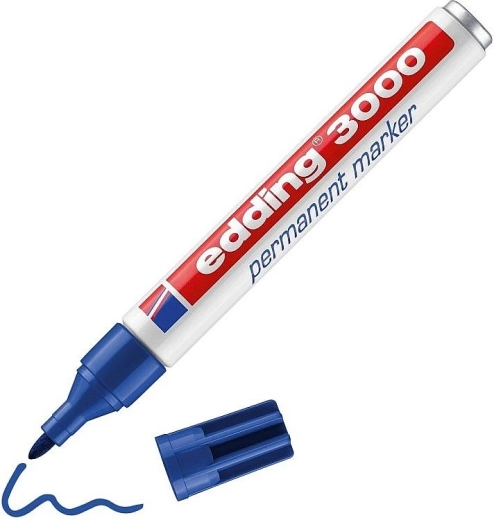Permanente marker Edding 3000 blauw