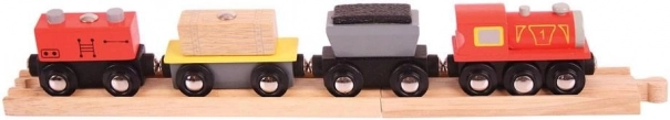 Bigjigs Rail goederentrein met rails