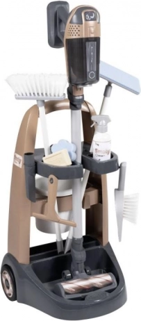 Karretje voor de kleine schoonmaker met Rowenta-stofzuiger