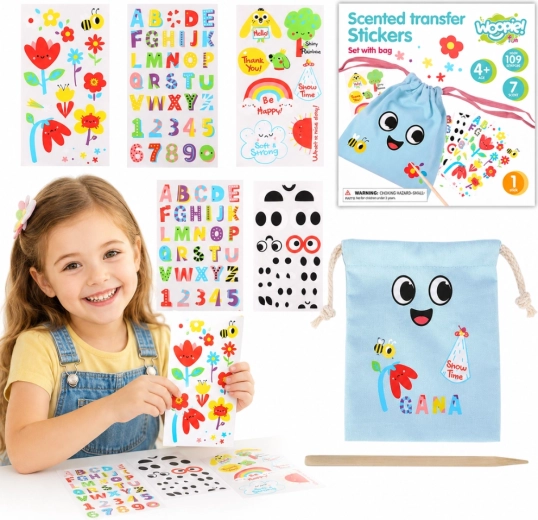Woopie Art&Fun creatieve set om een tasje met stickers te versieren