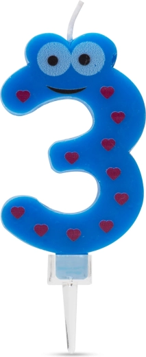 Taartkaars cijfer 3