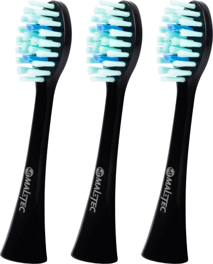 Vervangende opzetborstels voor sonische tandenborstel TOOTHIE X1, zwart, 3 stuks