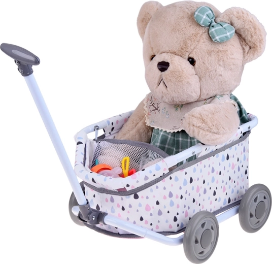 Makkelijk te trekken dankzij lange handgreep en stevige wielen