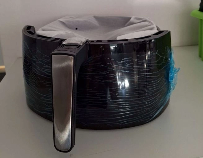 Heteluchtfriteuse 8 l met kom en mand