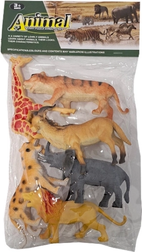 Set wilde dierenfiguren voor kinderen
