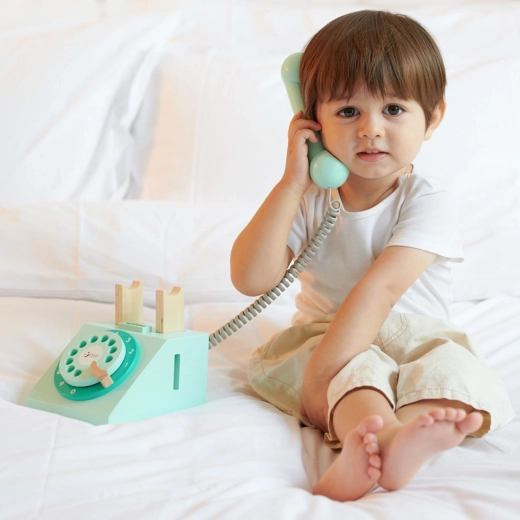Vintage telefoon voor kleine bellers